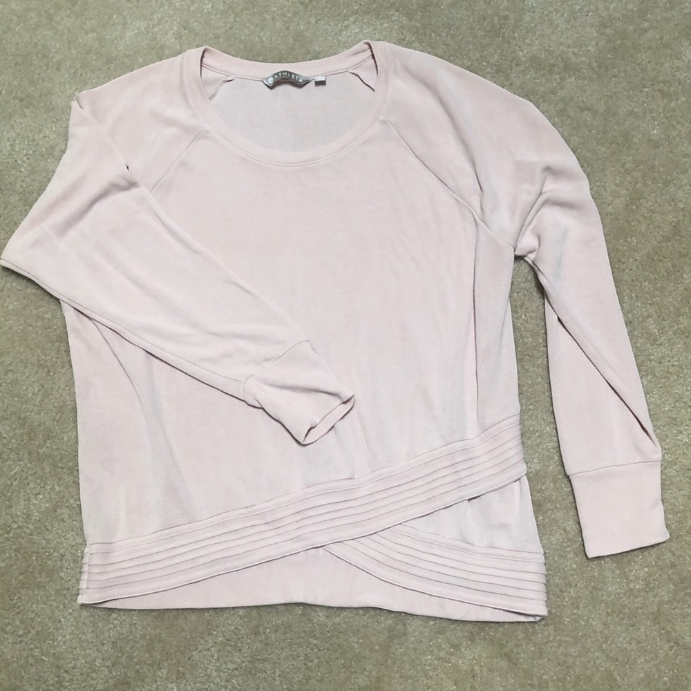 Athleta Criss-Cross Sweatshirt, Blush - XL